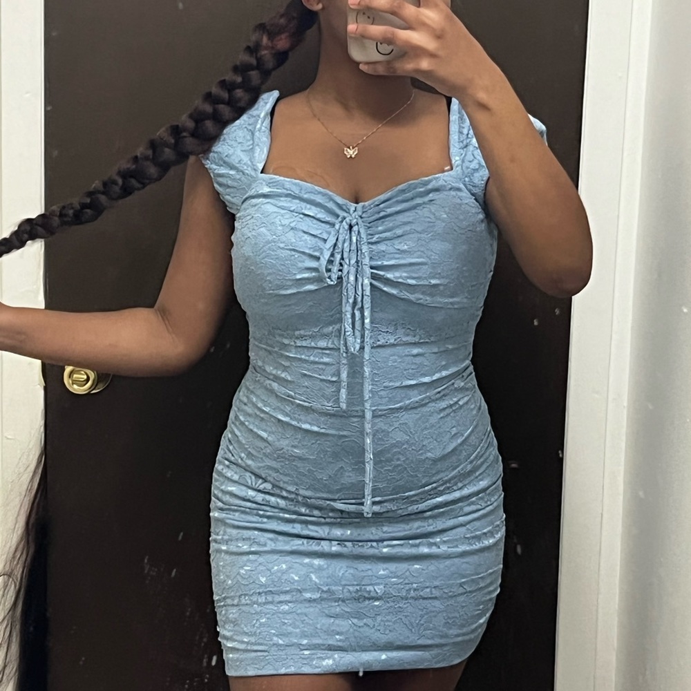 DEAR MOON Blue mini dress